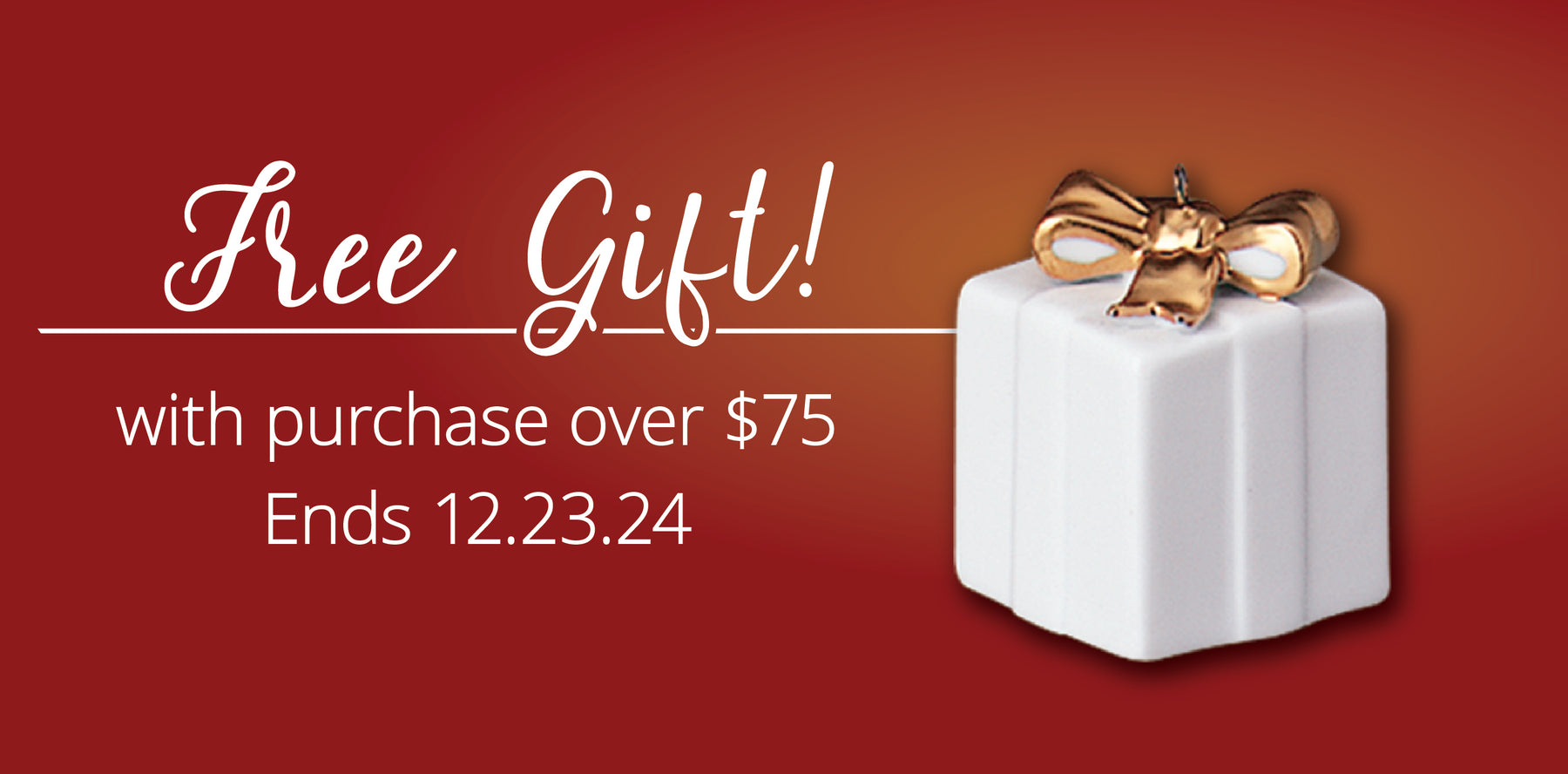 Free gift with purchase over $75