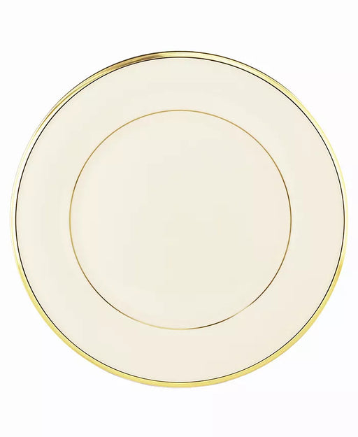 Lenox Eternal Ivory Double Gold Banded Rim Dinner Plate, 10.625"