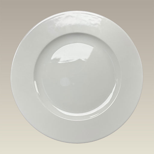 11.87" Ultra White Rim Shape Charger Plate