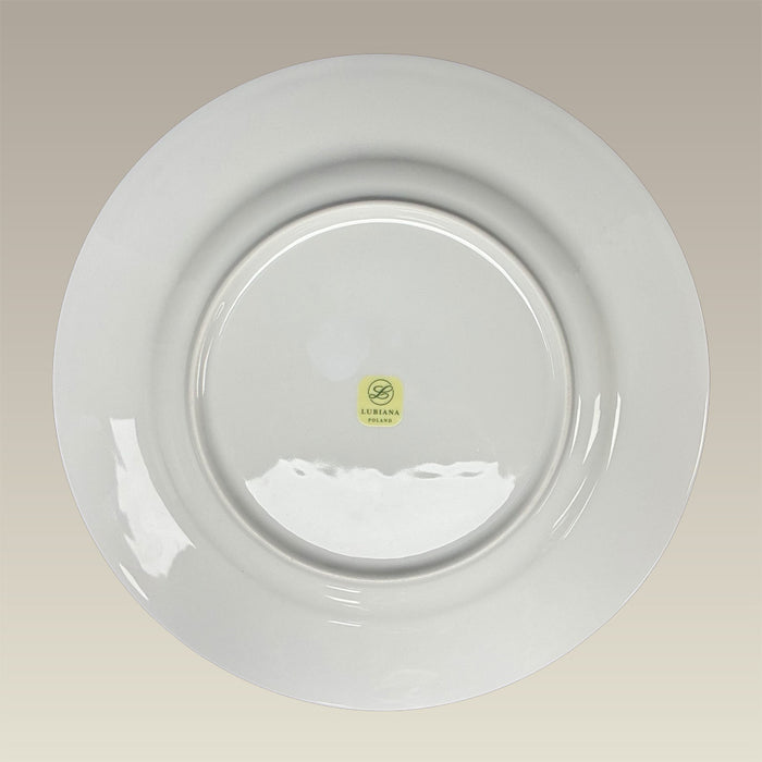 11.87" Ultra White Rim Shape Charger Plate