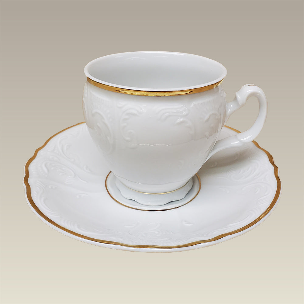 8 Oz. Double Gold Banded Bernadotte Cup And Saucer — Maryland China