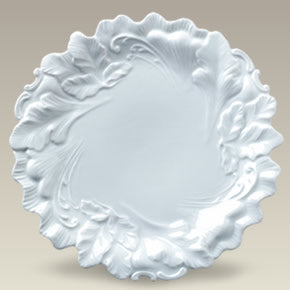 Plate with Embossed Leaves, 10.25", SELECTED SECONDS